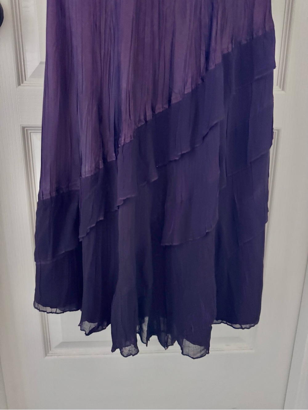 KOMAROV  Purple Sleeveless Midi Dress with Embellished Scoop Neck SZ XL - Picture 4 of 5